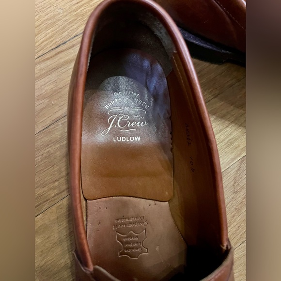 J. CREW LUDLOW PENNY LOAFERS 10 D Goodyear Welt A 4362 in English Tan - Picture 9 of 12